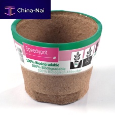 Wood fiber plant pot SPEEDYPOTroundhome
