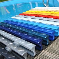 Pool overflow grating