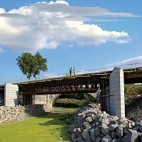 Precast beam metalHEBlattice
