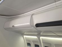 Airplane overhead compartment Bin 2