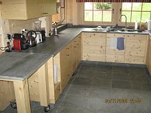 Natural stone countertop kitchen