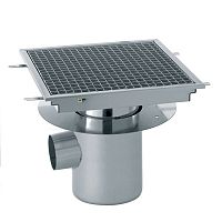Metal floor drain 507 160for kitchengratedvertical