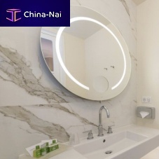 Round bathroom mirror SADIRwall-mountedfor hotelfor hotel rooms