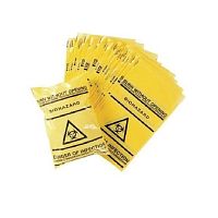 Aircraft garbage bag for biological hazards