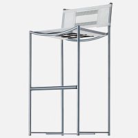 Contemporary bar chair GREEN / 224_Ooutdoorin polyester meshstainless steel base