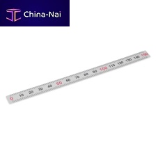 Self-adhesive ruler GN 711stainless steelRounded corner