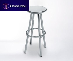 Contemporary bar stool APOLOpolypropylenealuminum basewith footrest