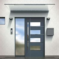 Door canopy for windowaluminumglass
