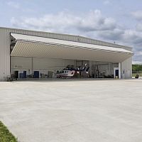 Folding hangar door PREMIERfor aircraftfor helicopterautomatic