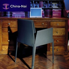Contemporary chair MARindoorfabricwooden base