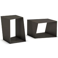 Contemporary stool CLUBsheet metal basefor public spaceoutdoor
