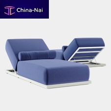 Contemporary sun lounger KEY WESTSunbrella®lacquered aluminumfor hotel