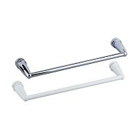 1-bar towel rack wall-mountedmetalwhite