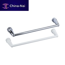 1-bar towel rack wall-mountedmetalwhite