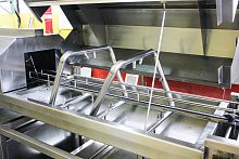Belt conveyor horizontalfor fishfor the food industry