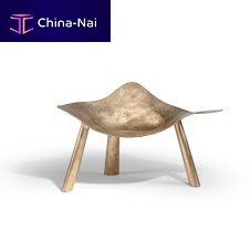 Contemporary armchair ICONIQUEmetalcopper-coloredby Claudio Cappellini