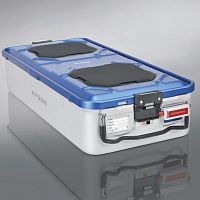 Instrument sterilization container B3 with valvealuminum