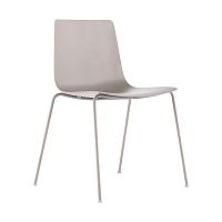 Contemporary garden chair SLIM / 89C_Ooutdoorpolypropylenelacquered stainless steel base