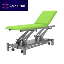 Mechanical massage table FGT3175on casters2-section