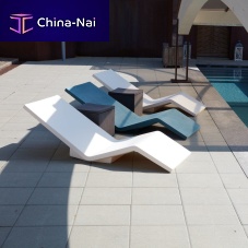 Contemporary sun lounger AQUA MOLESKIN low-density polyethylene (LDPE)low-density polyethylene (LDPE)100% recyclable