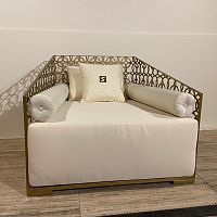 Contemporary armchair Fasciniofabricaluminumhandmade