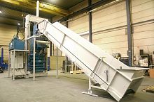 Belt conveyor horizontalinclinedfeeding