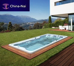 Built-in swim spa FITNESSrectangular4-seateracrylic