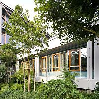 Panel cladding ADMINISTRATIVE BUILDING GERMAN FOOTBALL ASSOCIATION, FRANKFaluminummetalsmooth