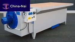 Grinding process downdraft table