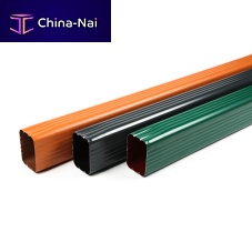Pre-coated aluminum rainwater down pipe RECTANGULAIRE