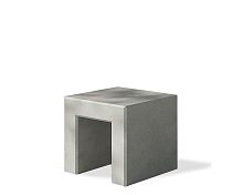 Contemporary stool ANGULUS INFANSconcreteconcrete basesled base