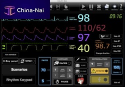 Training simulator 3ECGfor general caretrauma