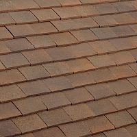 Plain roof tile DOYETflatlargeclay
