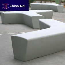 Design public bench TWIGglass fiber reinforced concretemodular