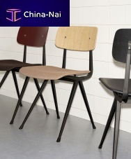 Contemporary chair RESULTindooroaksheet metal base