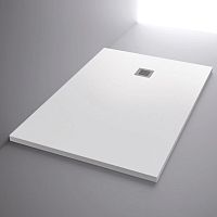 Rectangular shower base Smooth textureabove floorresincustom