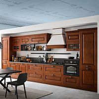 Traditional kitchen I Massellisolid woodislandL-shaped