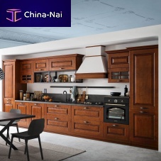 Traditional kitchen I Massellisolid woodislandL-shaped