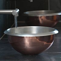 Countertop washbasin CURVAcopperroundcontemporary