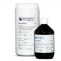 Thermoplastic dental material for dental restorationspowderliquid