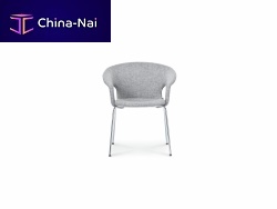 Contemporary chair BENNETTfabricchromed metal baseupholstered