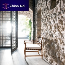 Contemporary armchair VIS  VISfabricteakPVC