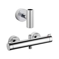 Double-handle shower mixer tap 26.005.330.000wall-mountedthermostaticchromed metal