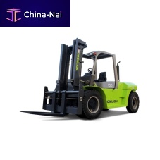 Diesel forklift FD100Zride-ontransportoutdoor