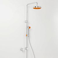 Wall-mounted shower set CMN92008 SERIEScontemporarywith hand showerwith adjustable shower head