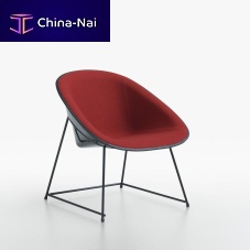 Contemporary lounge chair CUPfabricplasticupholstered