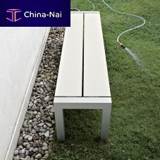 Contemporary garden bench Sushianodized aluminumlaminatewithout backrest