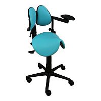 Dental stool 400-Straddleheight-adjustablewith armrestswith backrest