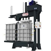 Vertical chamber baling press HTB50front-loadingfor textilesfor packaging