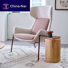 Contemporary armchair SOFYfabricwinghigh-back